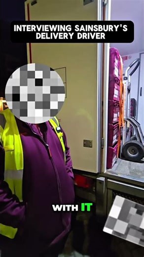 VanLife Interviewing Sainsbury's Delivery Driver #vanlife #sainsburys