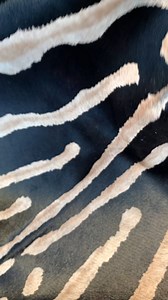Watch Close up details of the genuine zebra print cowhide on Amazon Live
