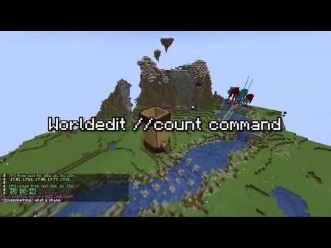 Count Blocks in Minecraft - WorldEdit Minecraft Tutorial 1.21.4