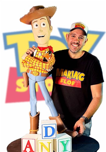 Woody géant 120 cm : modèle 3D détaillé pour Toy Story fans