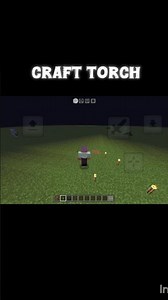 Craft torches fast in Minecraft! 🕯️ Stick + Coal = Light! #MinecraftTips #MinecraftCrafting