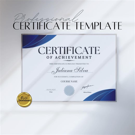 Editable Certificate of Achievement Template, Printable Appreciation Certificate, Appreciation Gift Certificate Canva Template - Etsy Australia