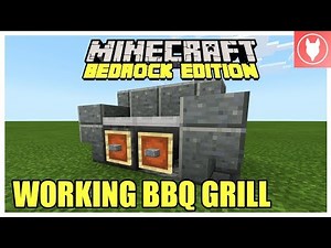Minecraft Bedrock - Working BBQ Grill Tutorial (Xbox / MCPE / Windows 10 / Switch )