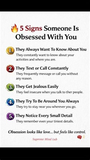 5 Signs Someone Is Obsessed With You | Love vs Obsession Psychology 🔥