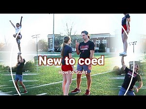 Teaching Peyton how to coed stunt