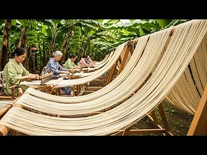 How Banana Stem Becomes a Japanese Kimono | A Process That Never Changed