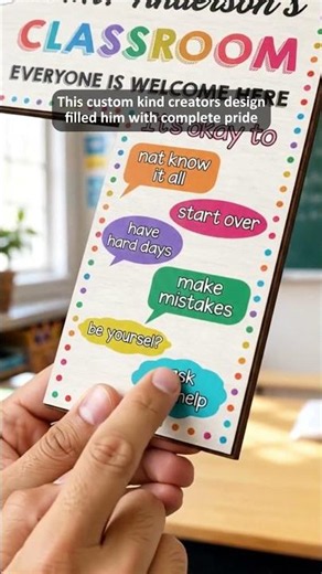 Surprise your favorite teacher with a classroom sign they'll proudly display all year long ✨ #gift