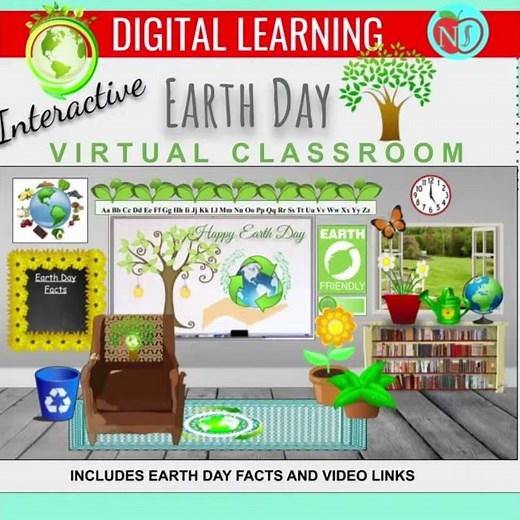 Earth Day Bitmoji Classroom