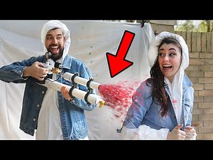 Painting Denim Jackets with our Air Cannon