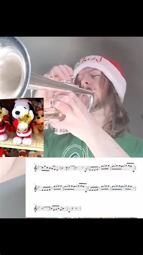 Josh Bardo on Instagram: ""Trombone Snoopy" #snoopy #trumpet #charliebrown #Christmas #trumpetsolo"