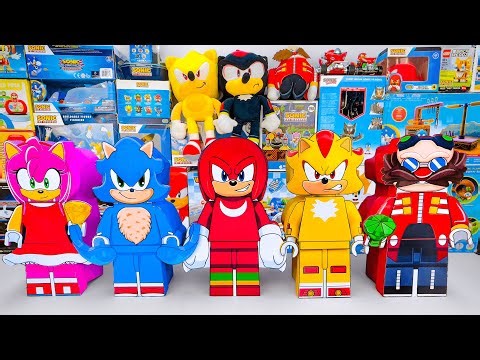 Unboxing Sonic The Hedgehog Toys Collection | Sonic, Knuckles & Shadow Lego Mystery Box Collection