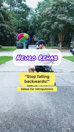 💥 3 exercises to help reduce retropulsion 🧠 Retropulsion is a term used to describe a force that leads to a loss of balance in the posterior direction. 🧠 This occurs very typically with Parkinson’s disease due to a decrease/loss of postural reflexes but can affect most people with neurological deficits. 🧠 The drills in this video can help in both reducing falls and improving the ability to transition weight anteriorly. They promote neural firing of muscles responsible for postural stability.