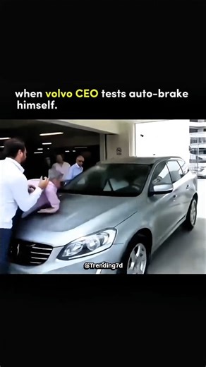 ❤️'s king on Instagram: "Volvo once faced a viral test fail when a dealership demo of its auto-break system accidentally rolled into two staff members. contraty tothe hype, driver wasn't the CEO, and the car didn't even have the pedestrian-detection feature enabled-rge demo was using a model without that safety. The key takeaway? Auto-breaking only works if it's active -and can even be deactivated if the driver overrides it. Thats why Volvo now recommends demos never be done with real people in 