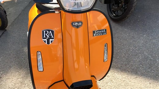 4K views · 13 shares | New Arrival GP125 just arrived in the rare orange colour. Just 241 miles covered, as new £2999. What’s app us on 07598 736914 Or e mail sales@mcobikes.co.uk | MCO Bikes | Facebook