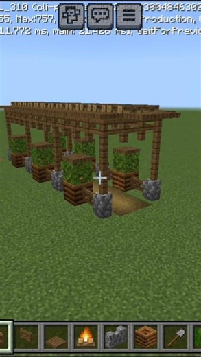 sheltered walkway #gamplay #minecraft