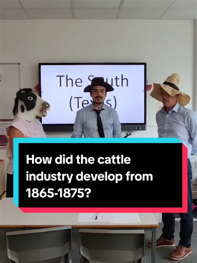 An Avengers level team up... How did the cattle industry grow from 1865-1875? American West Edexcel GCSE History #cowboys #americanwest #historyrevision #edexcelhistory #cattleindustry