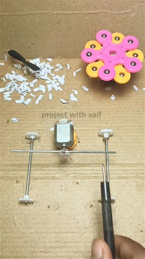 Dc motor spinning effect #doctor #spinning #motor #science #project #aurdino #innovative #expriment | Project With Saif