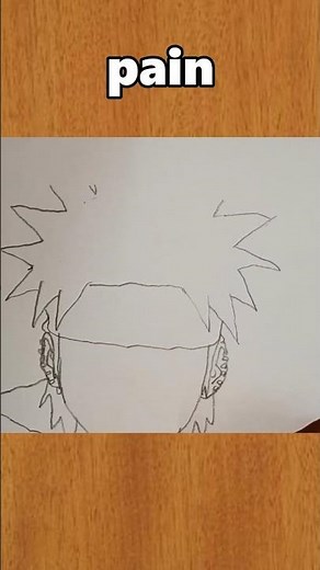 how to draw "PAIN"easy and simple... #naruto #drawing #art
