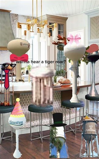 when you roar like a tiger for someone's sister in a party in the kitchen #2026 #tiger #roar #memes