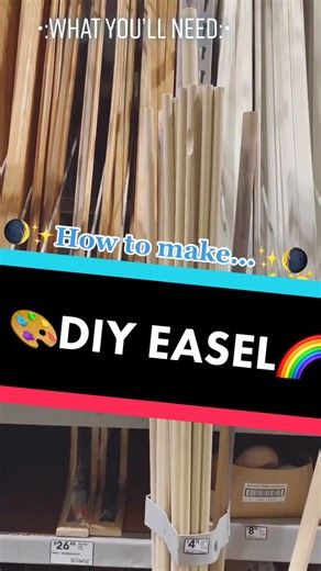 DIY Wooden Painting Easel Tutorial