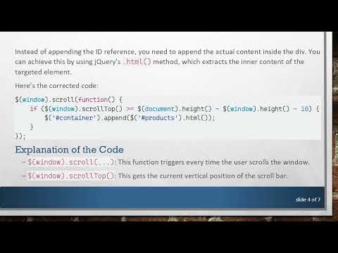 How to Append a Div by ID Using jQuery in Your Infinite Scroll Setup