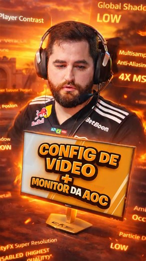 Config de vídeo do professor monitor aoc = meio caminho andado para o profissional 👌😎 | Gabriel Sguario