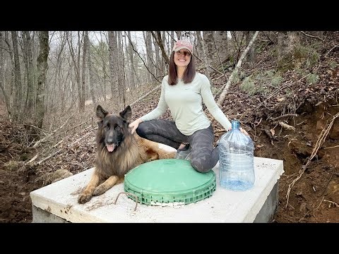 #43 10 days WITH NO WATER is finally over...our SPRING BOX is installed