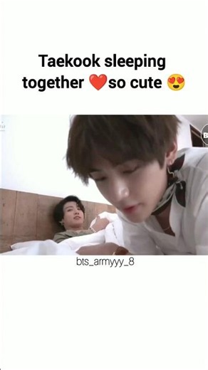 Taekook sleeping together cutely ❤️🥰 #shorts #bts #taekook #army # #viral #taehyung #jungkook