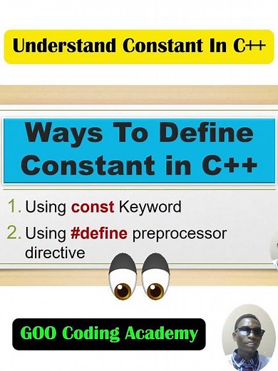 2 Ways to Define Constants in C++ 🚀 (Most Beginners Miss This!) | GOO Coding Academy