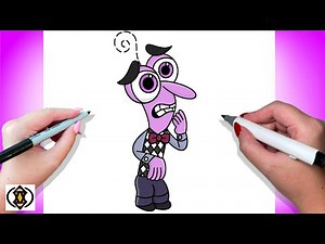 How To Draw Fear | Disney Pixar Inside Out 2 | Cute Easy Drawing Tutorial