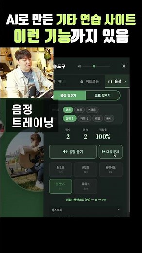 AI-powered guitar practice site, it even has features like this?