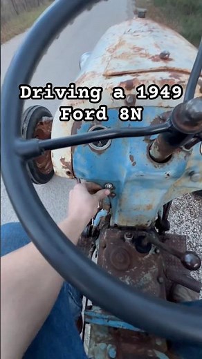 Driving My 1949 Ford 8N Tractor #fordtractor #tractor #oldtractors #ford #revival #4x4 #oldtractors