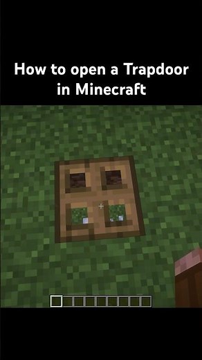 How to open a Trapdoor in Minecraft #minecraft