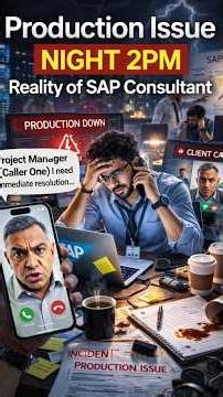 SAP Production Issue Night 2AM 😰 | Reality of SAP Consultant#sapficointelugu#sapproject