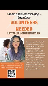 If you are enrolled in Georgia's Pathways to Coverage program, you can go to to bit.ly/P2Csurvey to begin! | Georgia Budget and Policy Institute