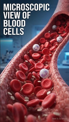 Blood Cells Under a Microscope 🩸 | Blood Explained | Med & Science #BloodCells, #MicroscopicView,