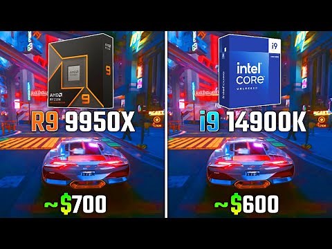 RYZEN 9 9950X vs INTEL i9-14900K | Test in 6 Games