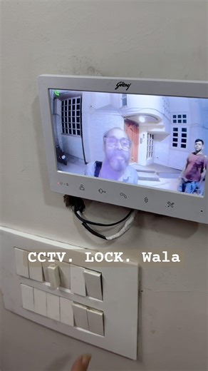 Godrej RE7 Video Door Phone System With Electronic Gate Lock, Electric door lock price in delhi