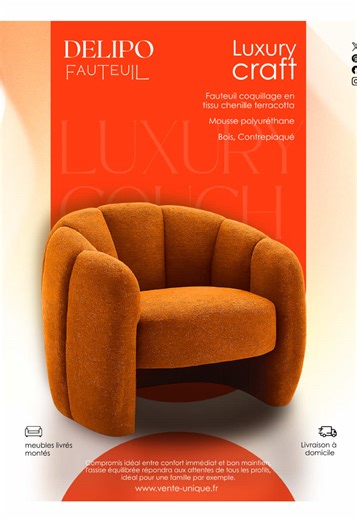 Creative Furniture Poster Design Using Canva
