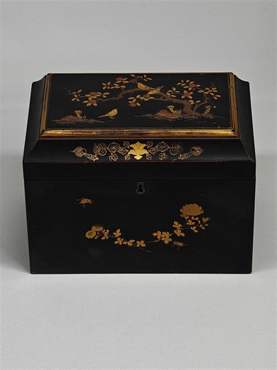 Antique Lacquerware Tea Caddy Chinese / Japanese 19th Century - Etsy
