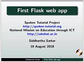 First Flask Web App in English