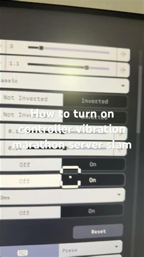 How to turn on controller vibration marathon server slam