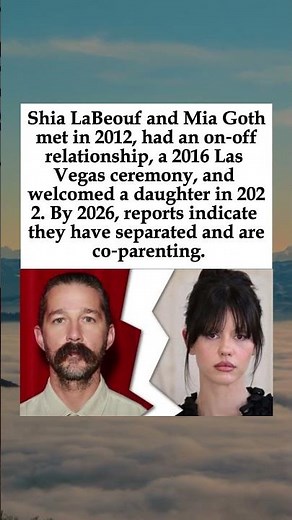 Shia LaBeouf & Mia Goth's Relationship Timeline: From 'Nymphomaniac' to Co‑Parenting #ShiaLaBeouf