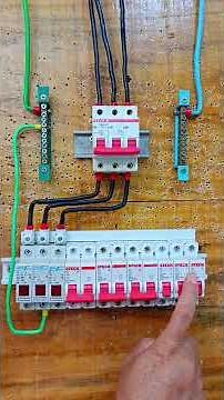 How to install a 220V three-phase distribution board without an RCD (Residual Current Device) part 2