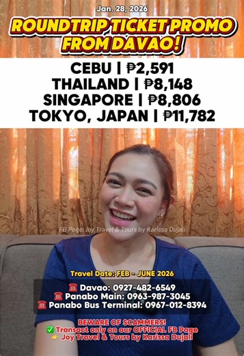 Cheap Flight Ticket Promos from Davao to Asia