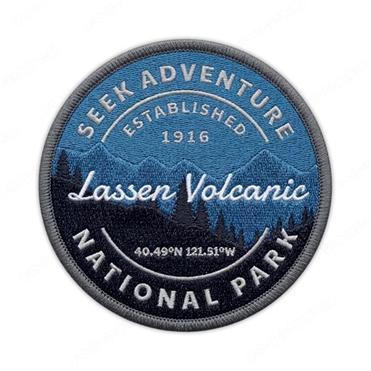 Lassen Volcanic National Park Patch, Seek Adventure Established 1916 Embroidered Iron on Patch - Etsy