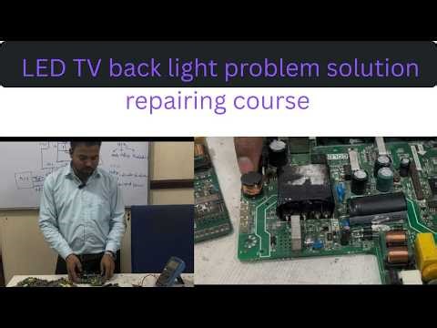 Led TV back light problem solution repair step by step repairing ABC institute call 9990-879-879
