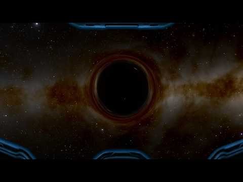 Falling into a wormhole! (simulation)