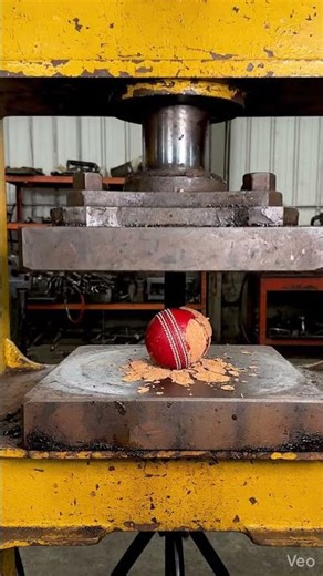 Hydraulic Press vs Cricket Ball