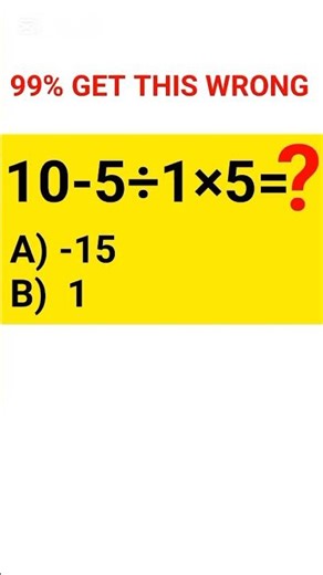 Only Genius Solve This Math Problem Without Mistake. #pemdas #short #mathchallenge